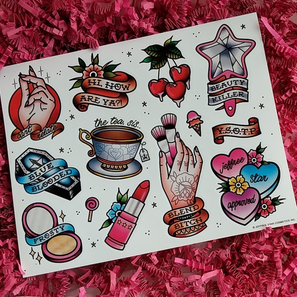 Jeffree Star Other - Jeffree Star Cosmetics Sticker Sheet